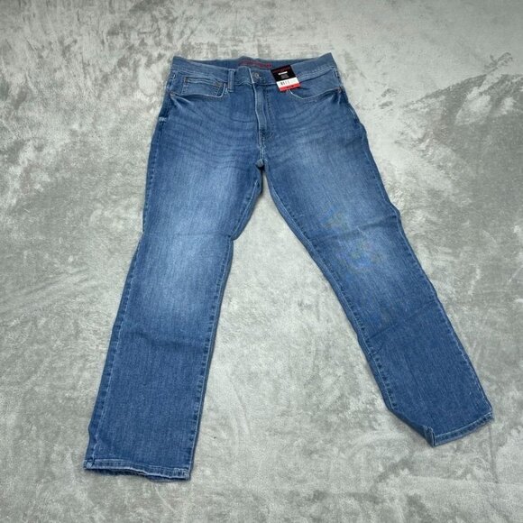 Lucky Brand 223 Straight Mens Stretch Denim Jeans 34x30 Light Blue a0326 - Picture 11 of 12